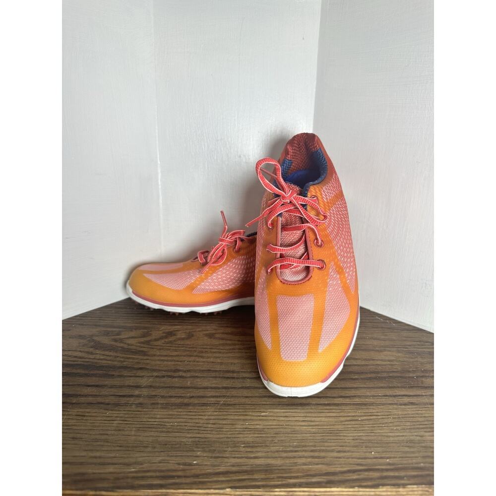 FOOTJOY emPower 98002 Orange/ Pink Spikeless Golf Shoes Women's SZ 7 EXCELLENT - Picture 2 of 8